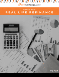 A calculator next to cash and mortgage statistics