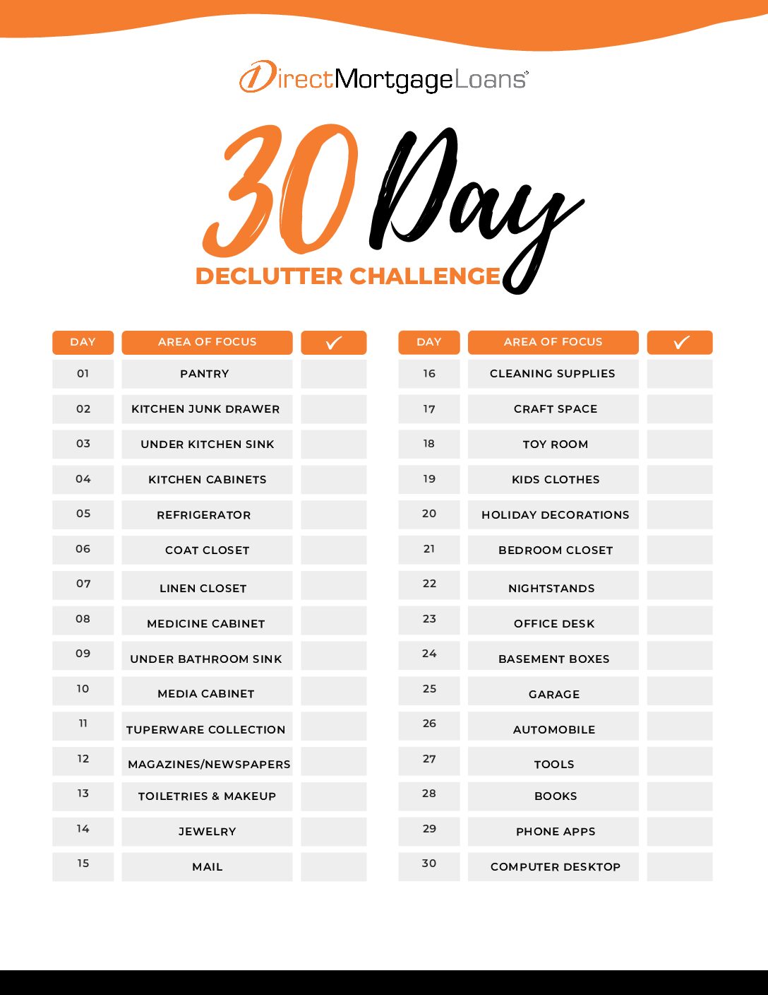 30 day declutter challenge 