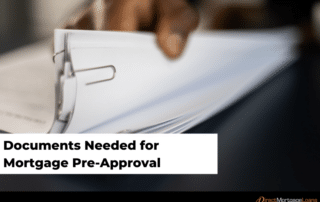 Documents Needed For Mortgage Pre-Approval