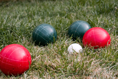 bocce outdoors