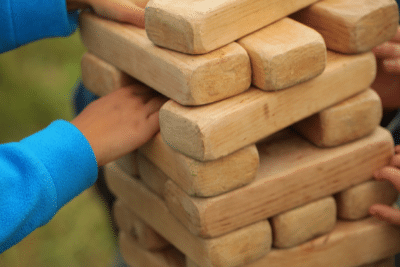 giant jenga outdoors