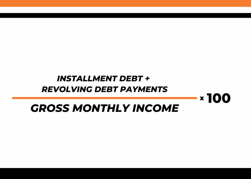 The 41 represents your total DTI, so your housing expenses plus all other debts. 