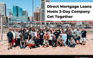 Direct Mortgage Loans Team Outside Volleyball court