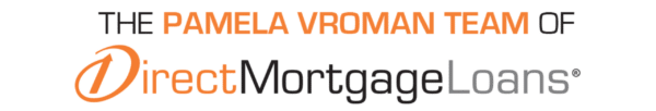 Logo website (2560 × 434 px) Pamela Vroman Team of Direct Mortgage Loans