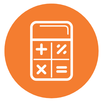 Orange Calculator Icon