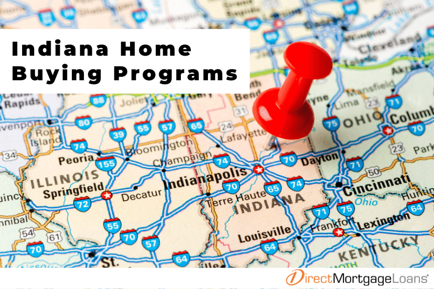 Indiana Home Buying Programs, map of Indiana