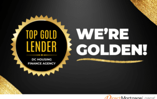 Direct Mortgage Loans has been named a Top Gold Lender by the DC Housing Finance Agency (DCHFA)