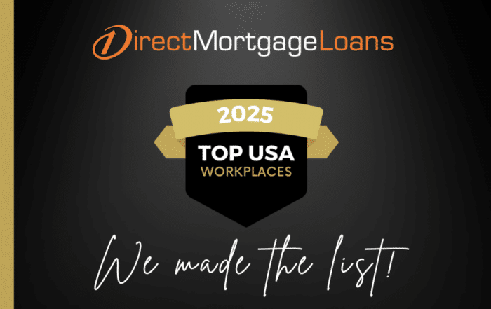 Direct Mortgage Loans Wins Top USA Workplaces in 2025